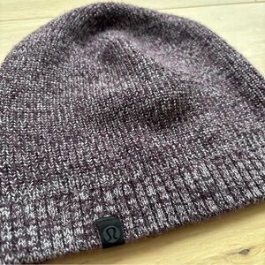 lululemon athletica burgundy Slouchy Knit Hat *unisex